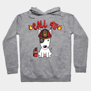 Firefighter Bull Terrier Hoodie